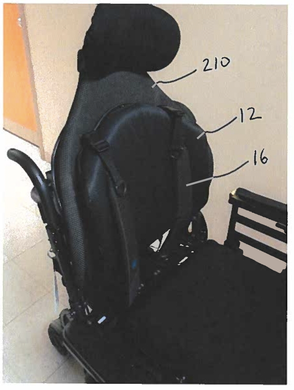 Trunk control system for powered wheelchairs with spinal cord injuries