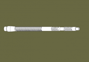 Army illustration of the helically fluted M4A1 heavy barrel. It was designed as a potential replacement for the conventional 14.5-inch SOCOM heavy barrel.