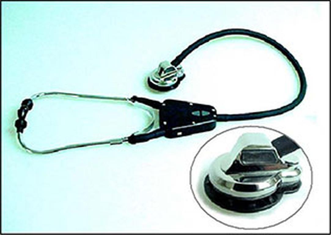 Stethoscope selectively amplifies relevant sounds while suppressing