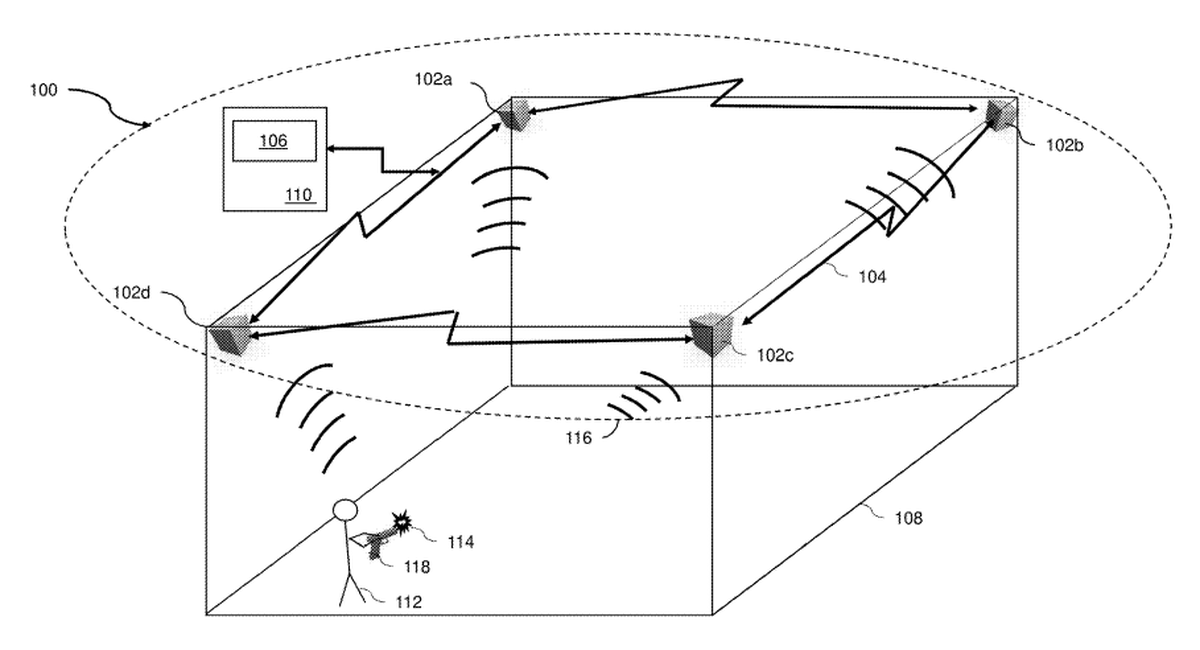 Automatic gunshot detection and active shooter suppression system